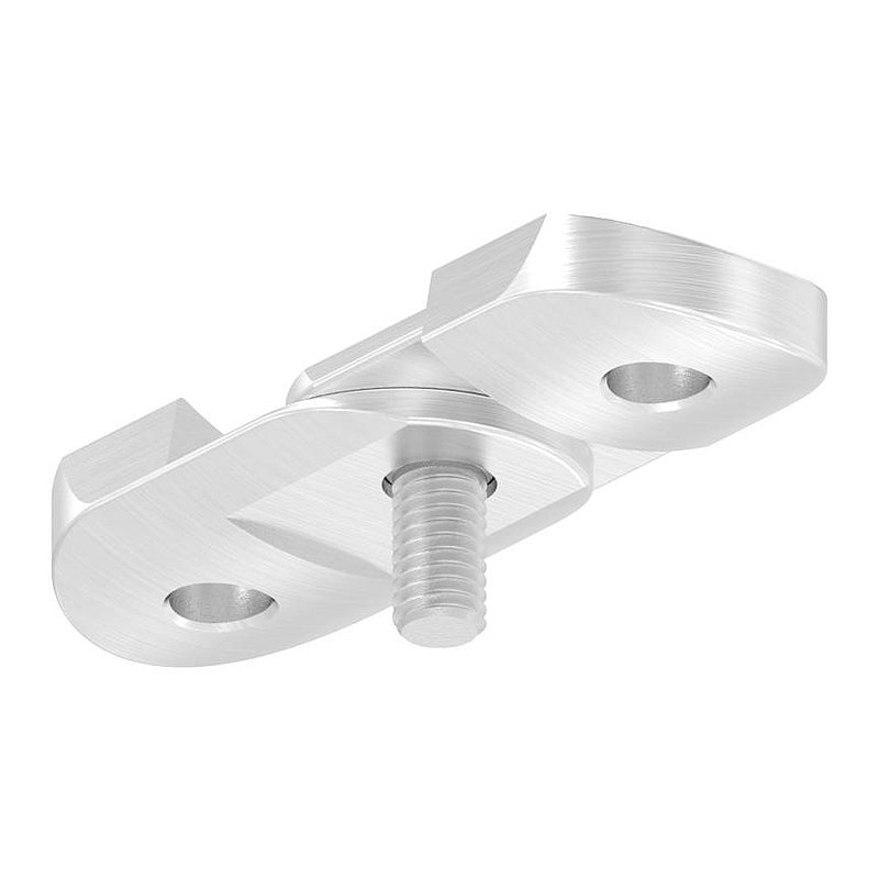 Handlaufanschlussplatte verstellbar, 42,4mm, V4A
