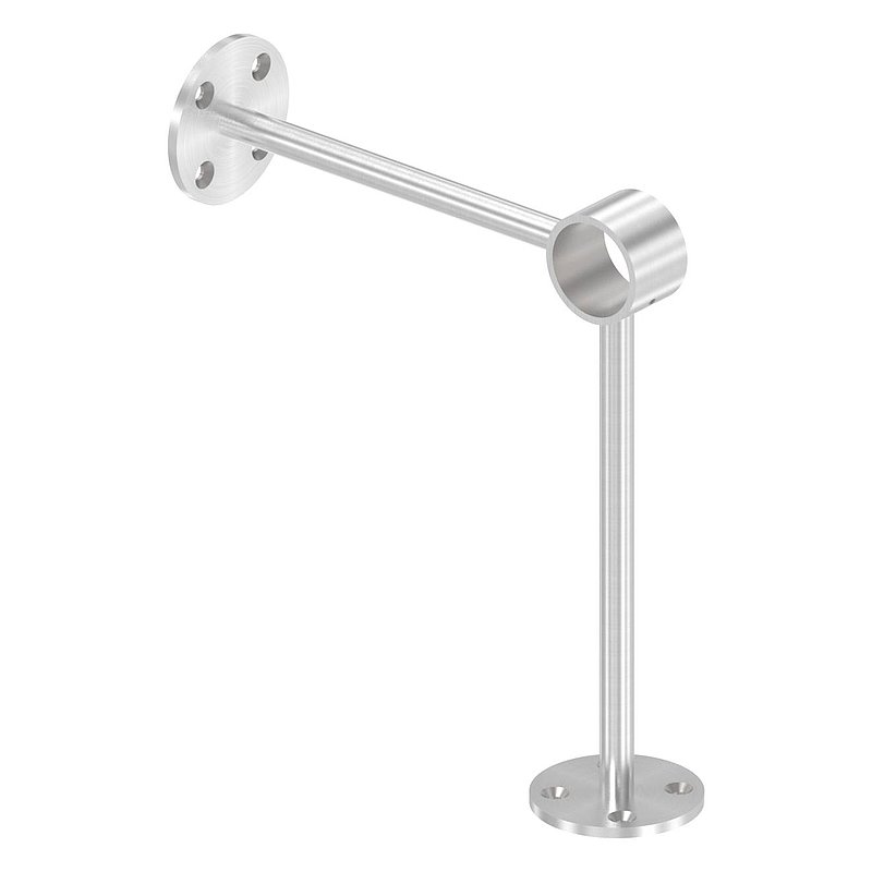Fußlaufstütze, für Rohr 33,7mm, V2A