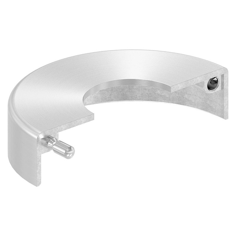 Rosace de recouvrement 105x25mm, perçage Ø 43mm, en deux parties, V4A