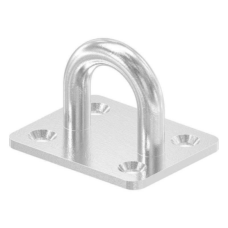 Fixing eyelet, round bar: 8mm, AISI316