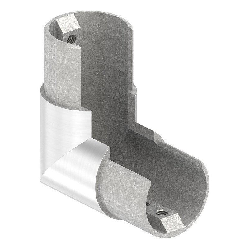 Eckbogen vertikal, für 42,4mm, V4A, Rahmenecke