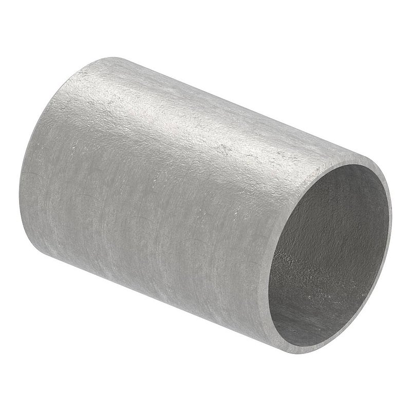 Connecting piece for tube 48.3x2.5mm, AISI304