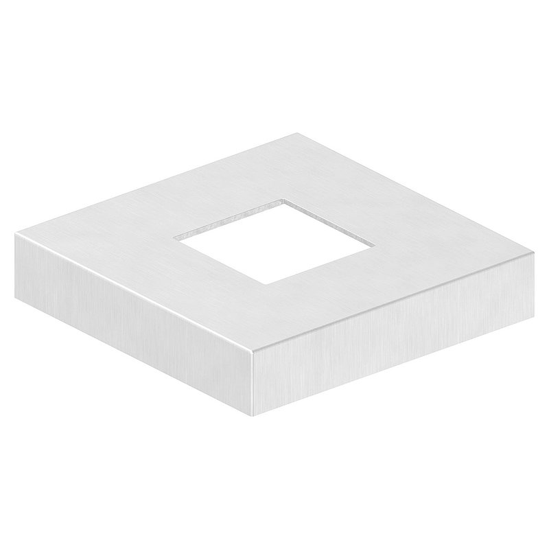 Abdeckrosette, 129x129x25mm, V4A
