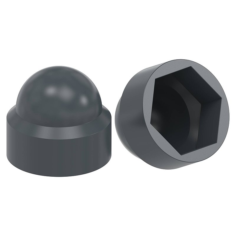bouchon de protection hexagonal pour M8, RAL 7016