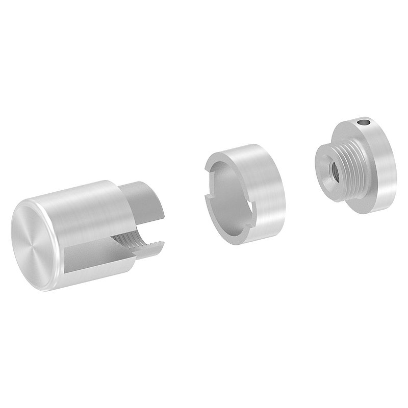 Brenk Grundhalter für Flachstäbe 30x8mm, ALU