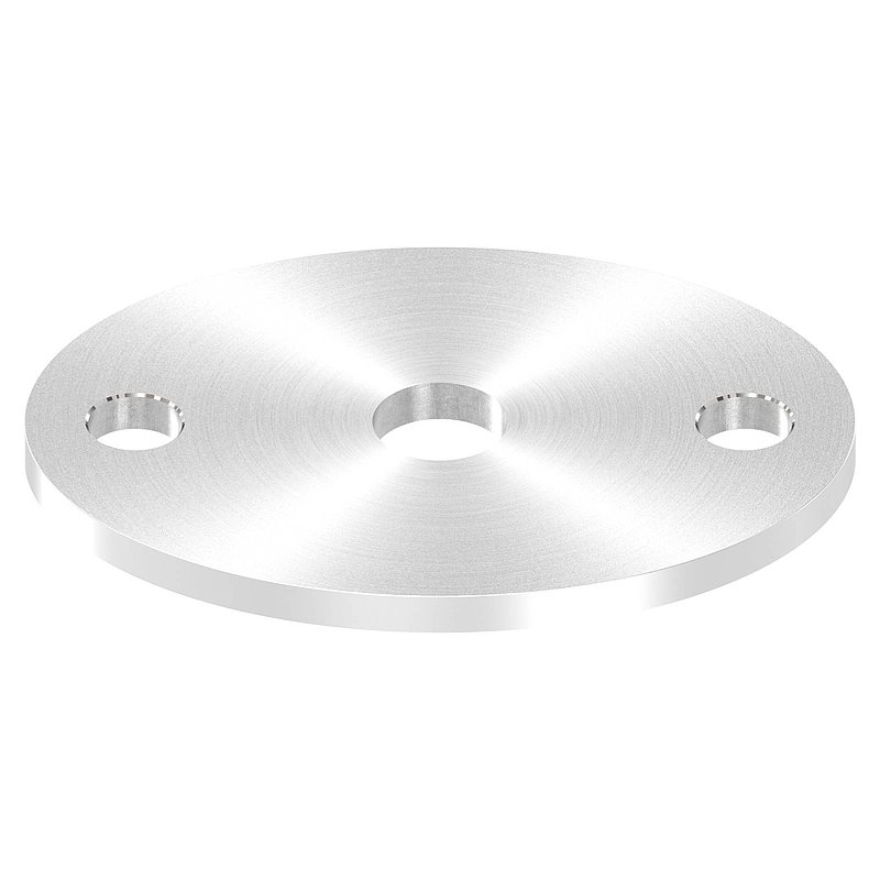 Ronde oval, 75x55x4mm, mit Rundschliff, V2A