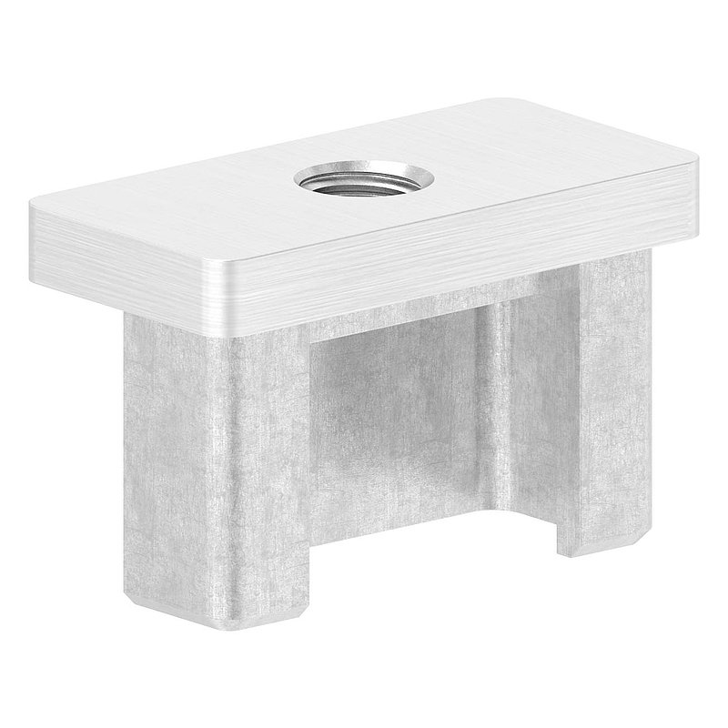Capuchon à enfoncer, pour tube 40x20x2,0mm, V4A