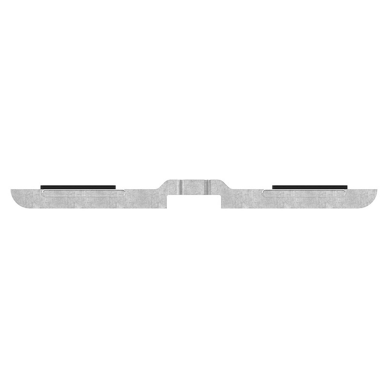 Privacy screen safety shelf MK Mod. 26, AISI316