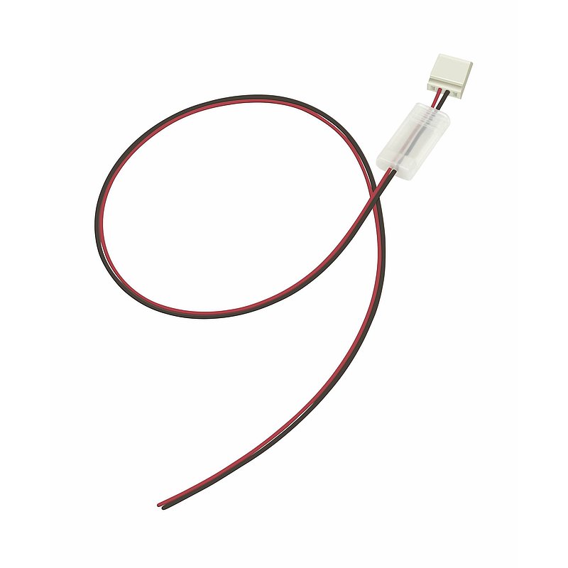 Connector for LED strip to power supply unit
