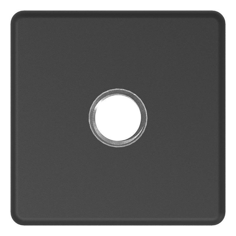 Bouchon plastique pour tube carré 40x40mm, avec M10