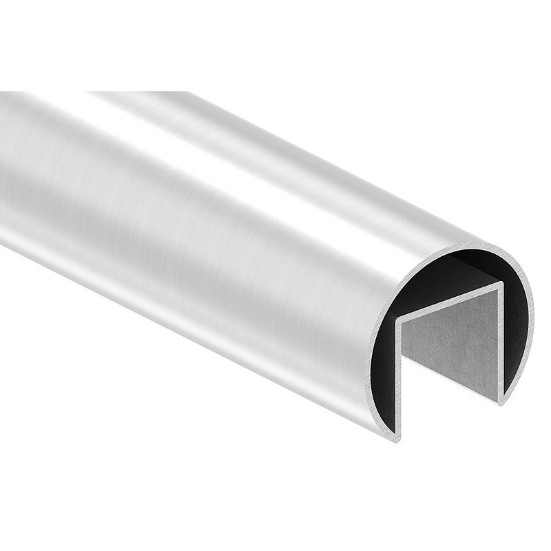 Grooved tube 42.4x1.5 mm, L: 3000 mm, AISI316