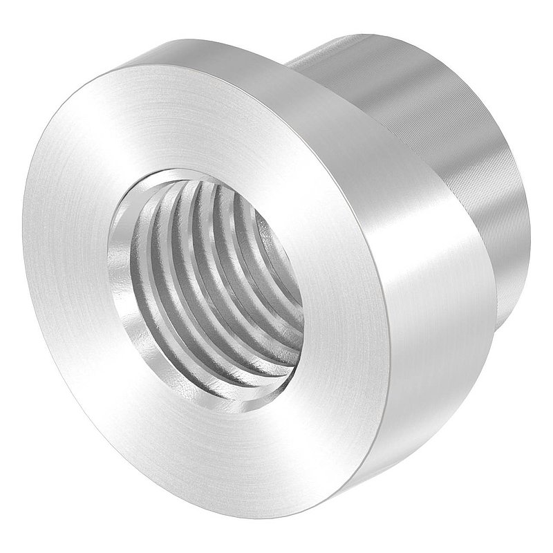 Threaded sleeve, suitable for hinge 120-M16-VA, for tube 42.4 mm, AISI304