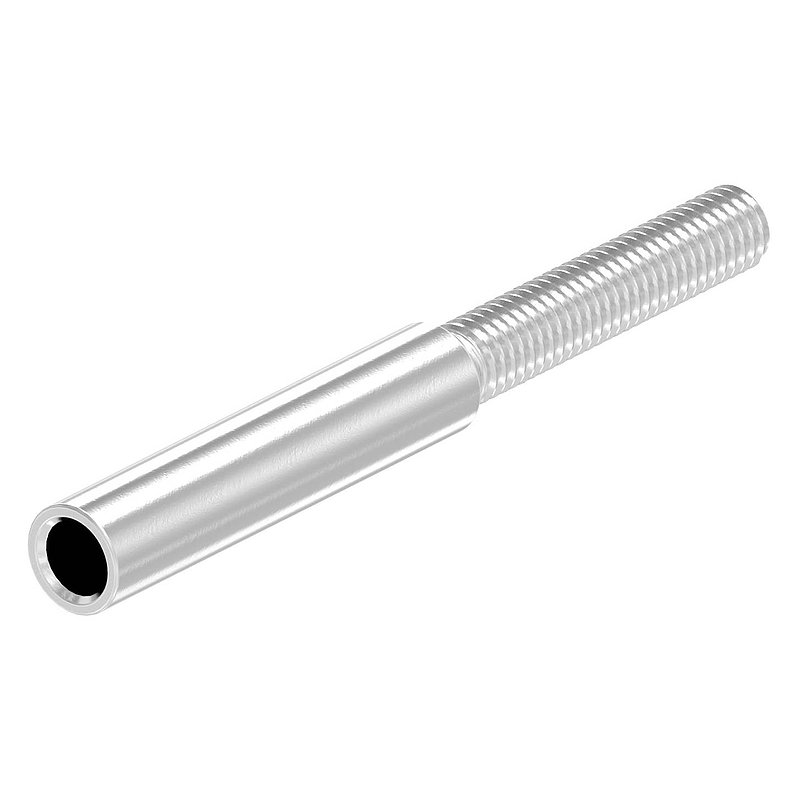 Threaded terminal for rope 5mm, AISI304