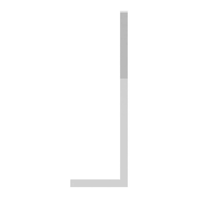 Stainless steel serrated moulding, unpolished, L: 2000mm