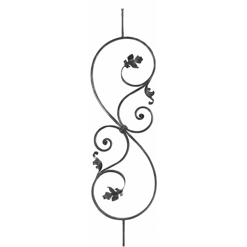Zierstab 16x8mm, gerillt, Barock, H: 900mm