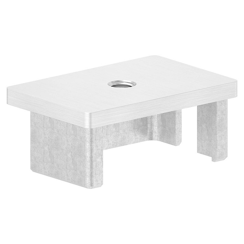 Capuchon à enfoncer, pour tube 60x40x2,0mm, V4A
