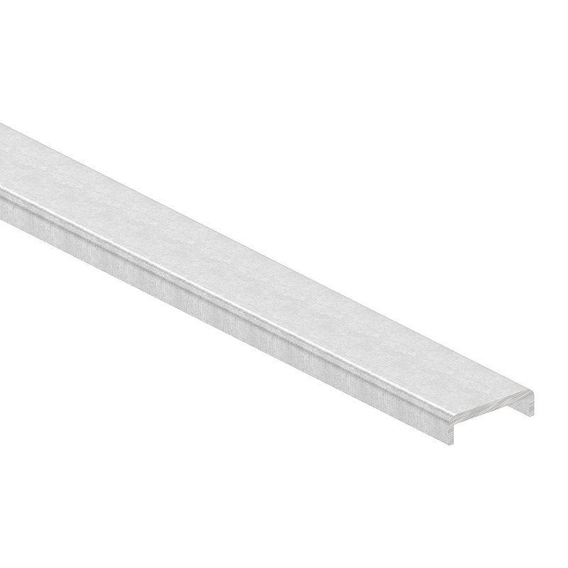 Kantenschutz EXTRA SLIM, für Glas 16,00 - 17,52mm, L: 6000mm, Aluminium roh