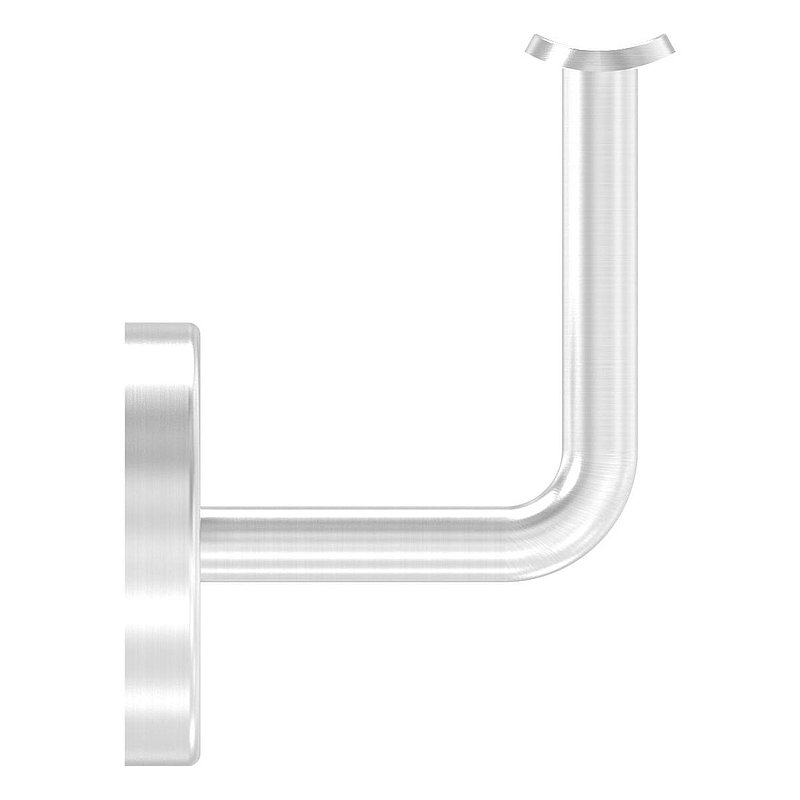 Handlaufhalter mit Handlaufanschlussplatte und Abdeckrosette (Ronde und Bügel verschweißt), V4A