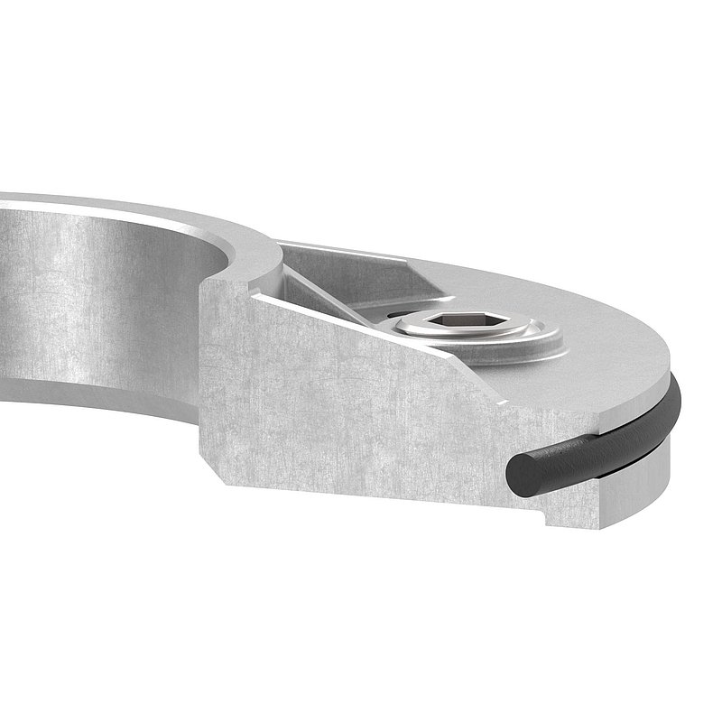 Ankerplatte, Ø 103,5x8mm für 42,4mm Rohr, roh, V2A