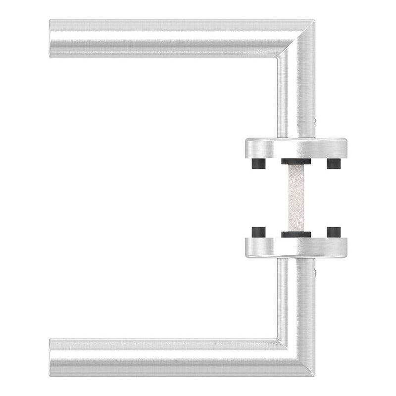 Pair of lever handles, rotatable, AISI304