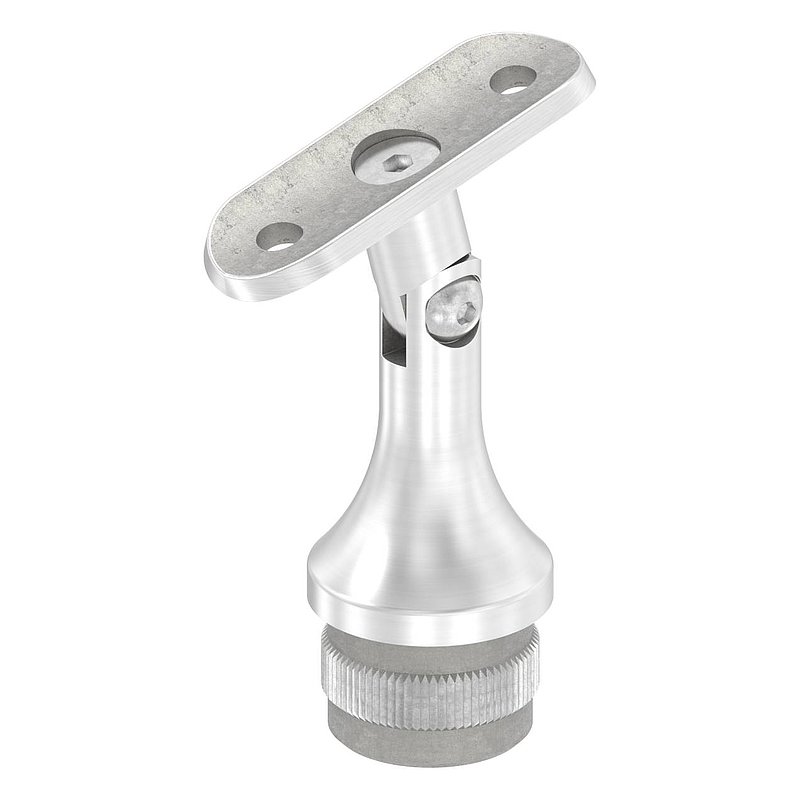 Rohrabschlussstopfen mit Gelenk und Platte, für 33,7x2,0mm, V2A