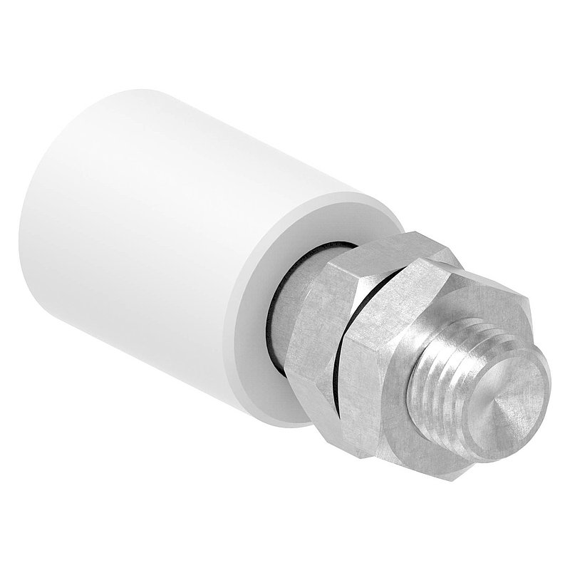 Führungsrolle Ø 30 x 40mm, Gewinde M16, V2A