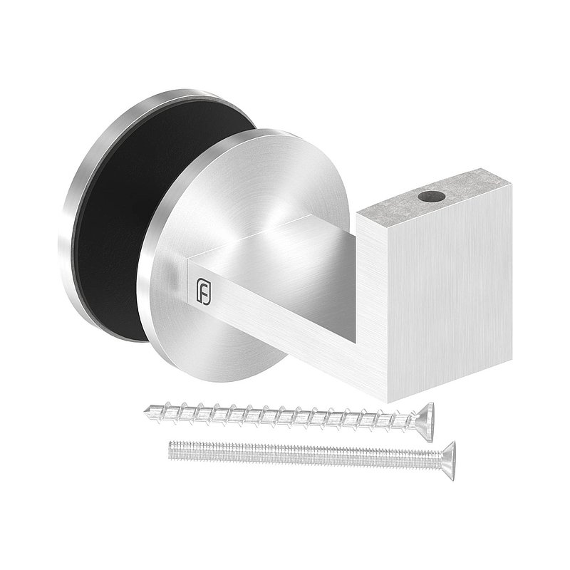 Sensa Design 1, flat connection, for mounting on glass, AISI304