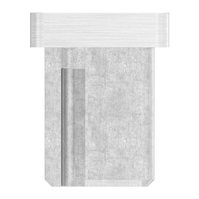 Capuchon à enfoncer, pour tube 40x20x2,0mm, V4A