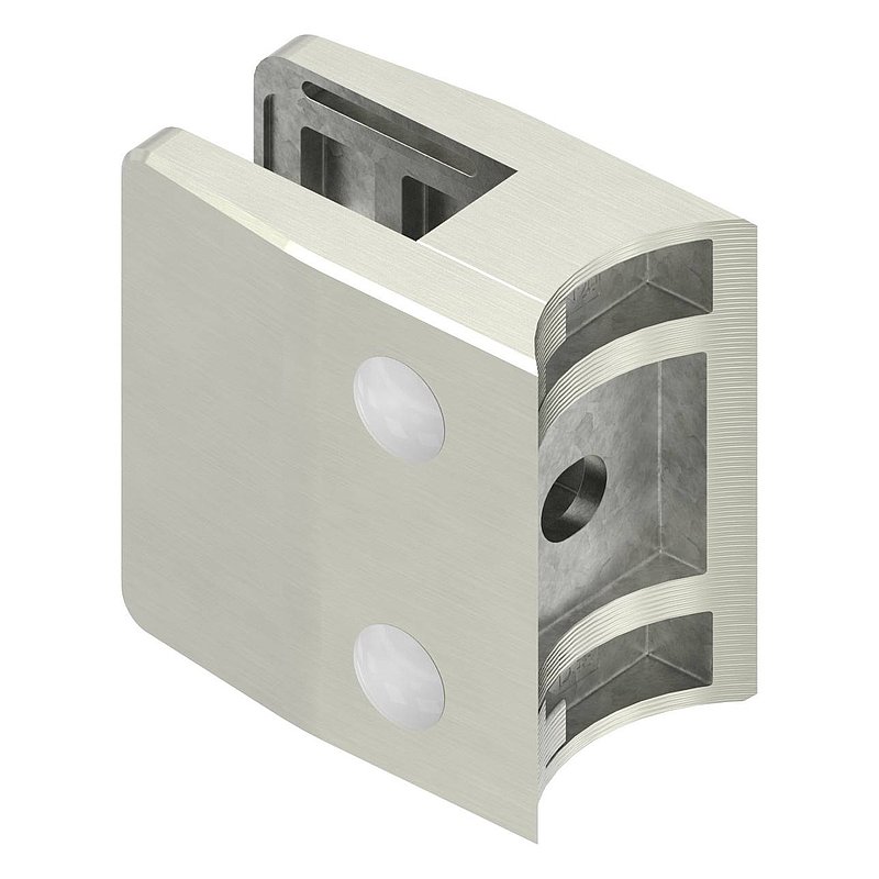 Glasklemme Mod. 35, Anschluss: 48,3mm, VA-Effekt