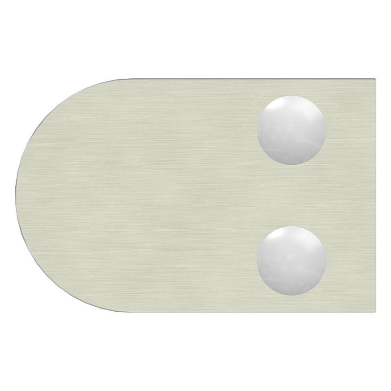 Glasklemme Mod. 33, Anschluss: 42,4mm, VA-Effekt