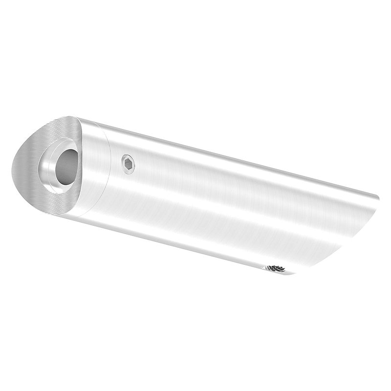 Angled tube spacer, for tube connection 33.7 mm, AISI304