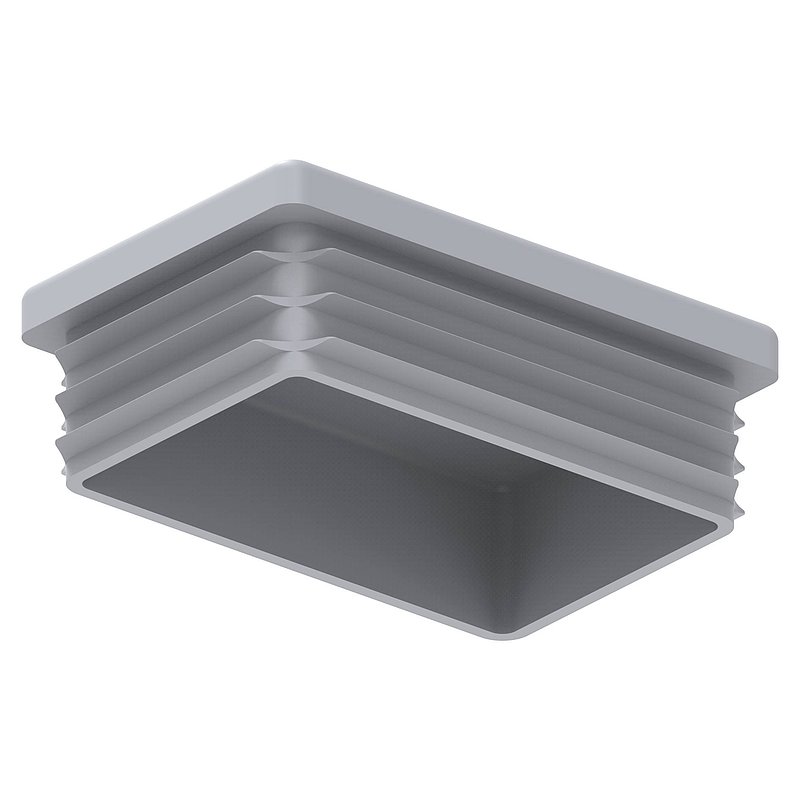 Bouchon plastique pour tube rectangle 60x40mm