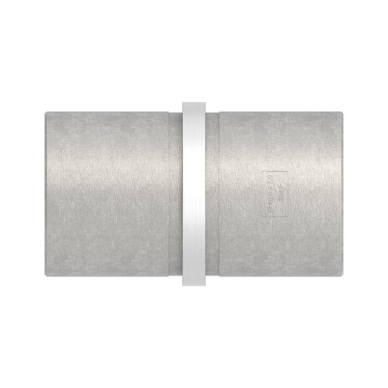 Connecting piece for tube 40.0x2.0mm, AISI304