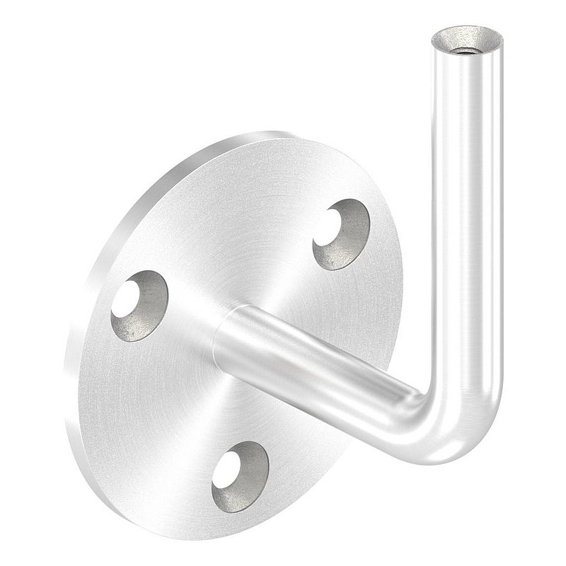 Handlaufhalter mit oben Innengewinde M6 (Ronde und Bügel verschweißt), V2A