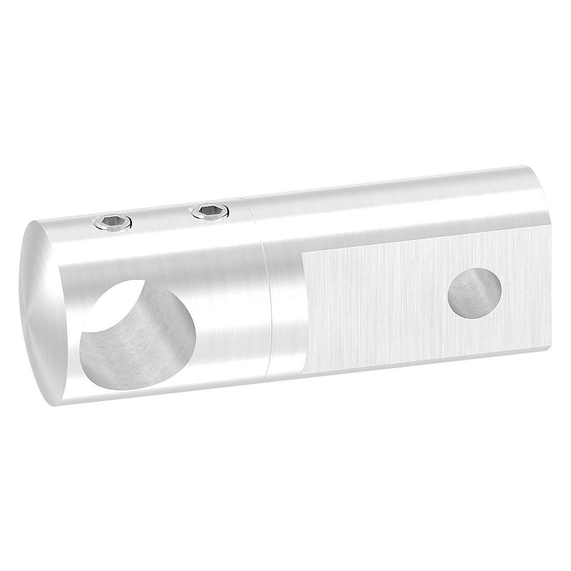 Support de lisse transversale (à monter entre deux fers plats) avec perçage Ø 14,2mm, V2A