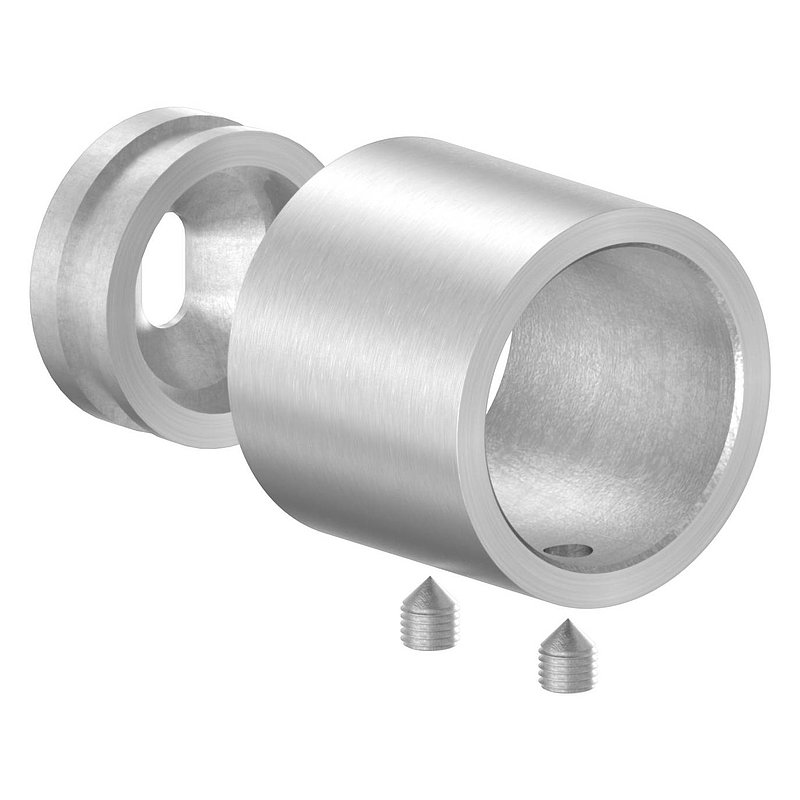 Wall mounting for tube 26.9 mm, AISI304