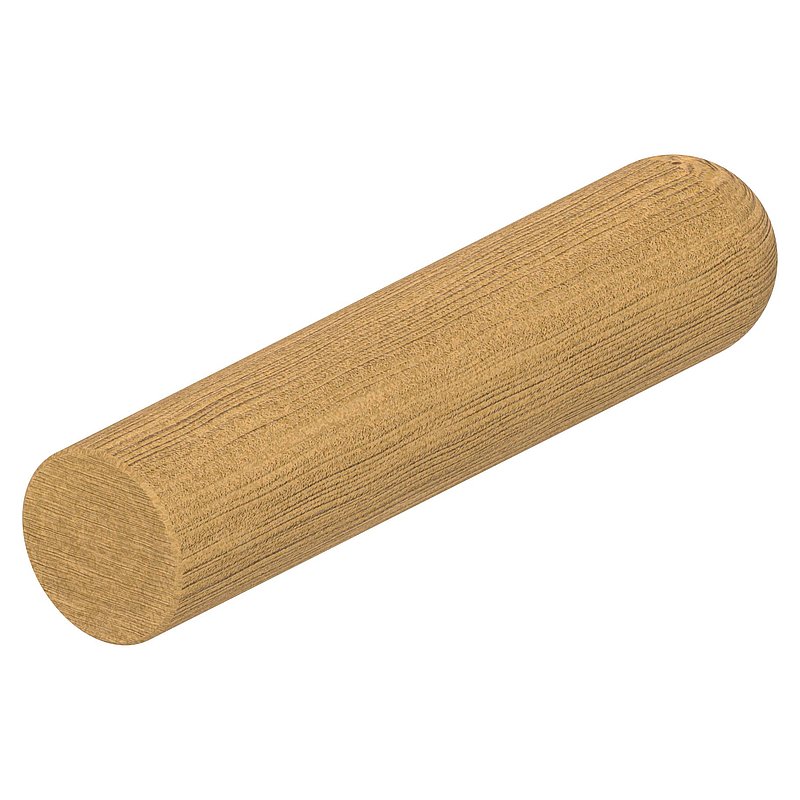 wooden handrail kambala Ø 42mm, length 200mm, laquered