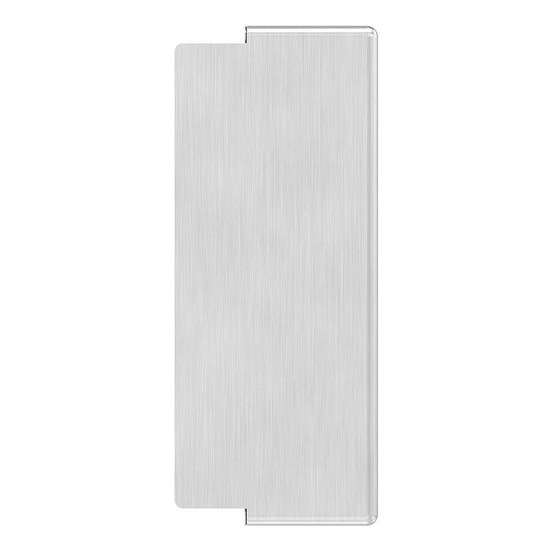 Gâche de serrure rectangulaire, acier inoxydable, avec entraxe 72mm, 40mm, V2A