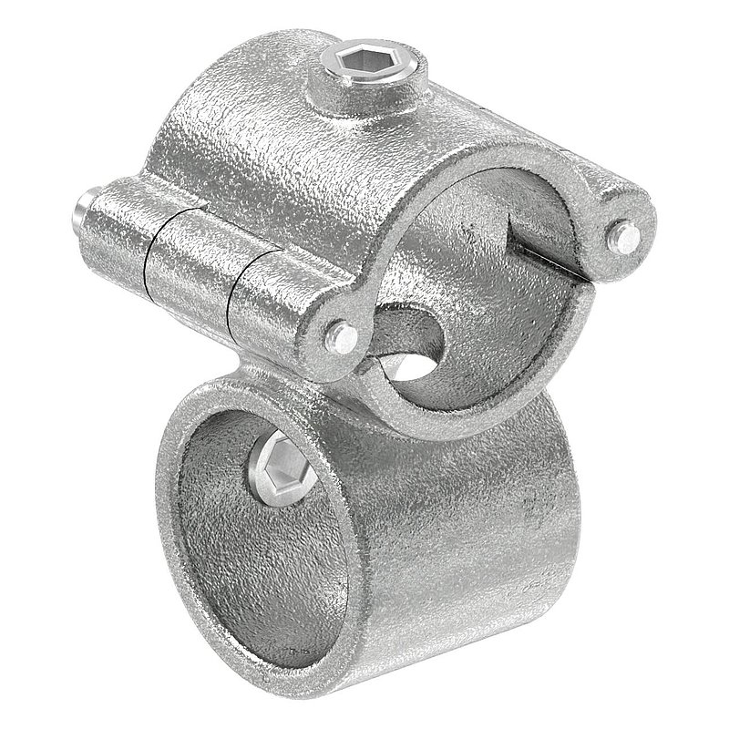 Raccord en croix à charnière, pour tube Ø 42,4mm