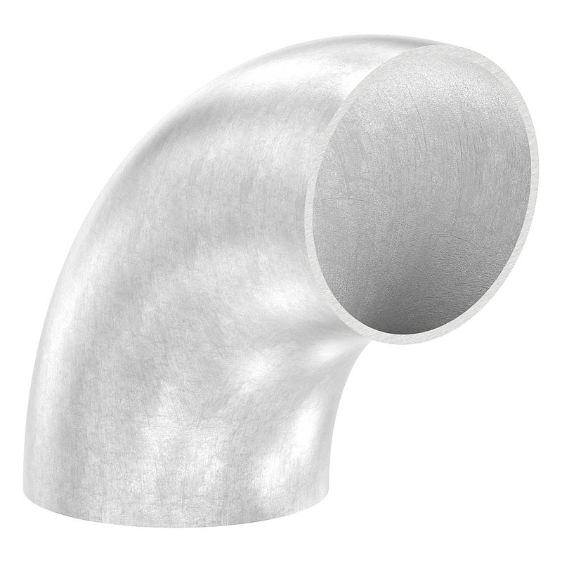 Schweißbogen 90°, 76,1 x 2,0mm, ungeschliffen, V2A