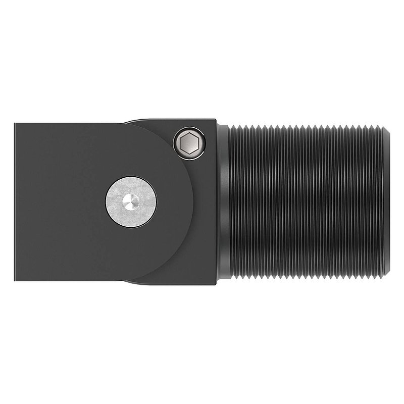 Self-closing hinge with screw-on stop