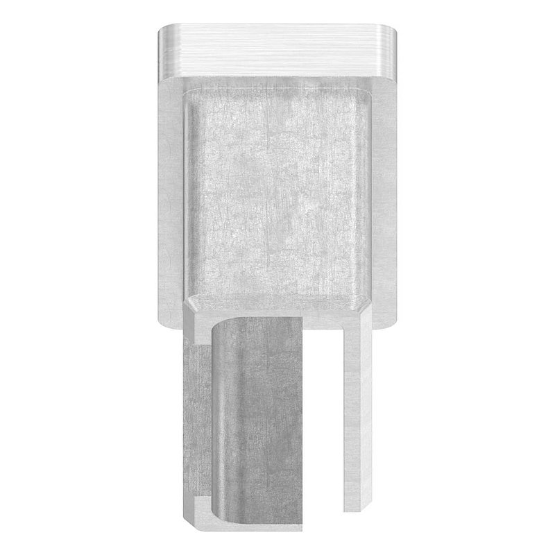 Capuchon à enfoncer, pour tube 50x20x2,0mm, V2A