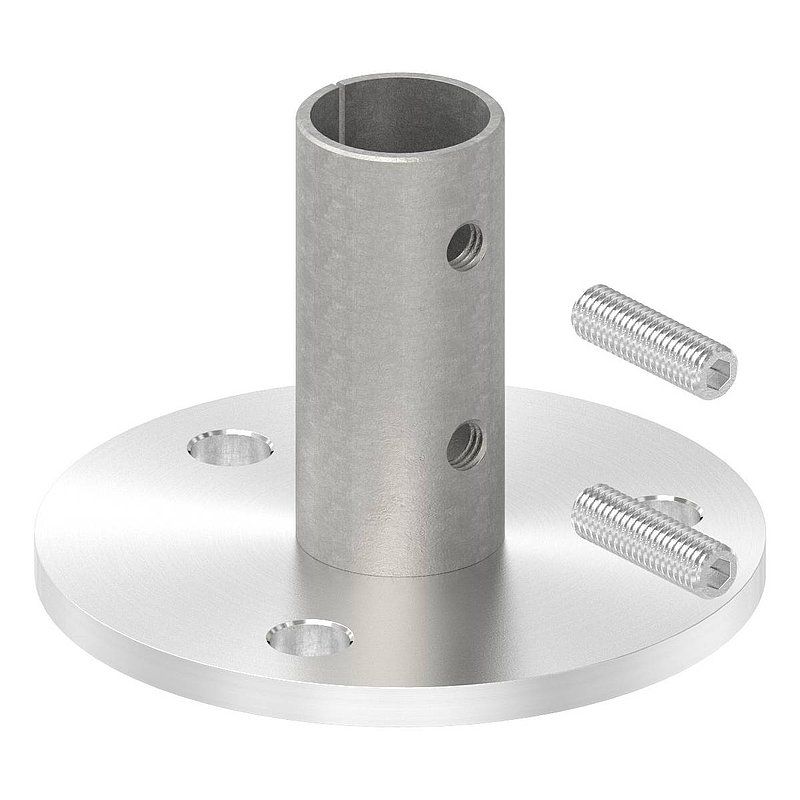 Wand- und Bodenanker, für Rohr 33,7x2,5mm, V2A