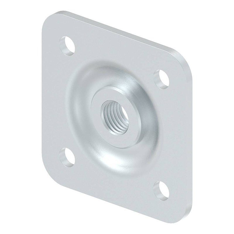 Adjustable wall plate for M20, galvanised