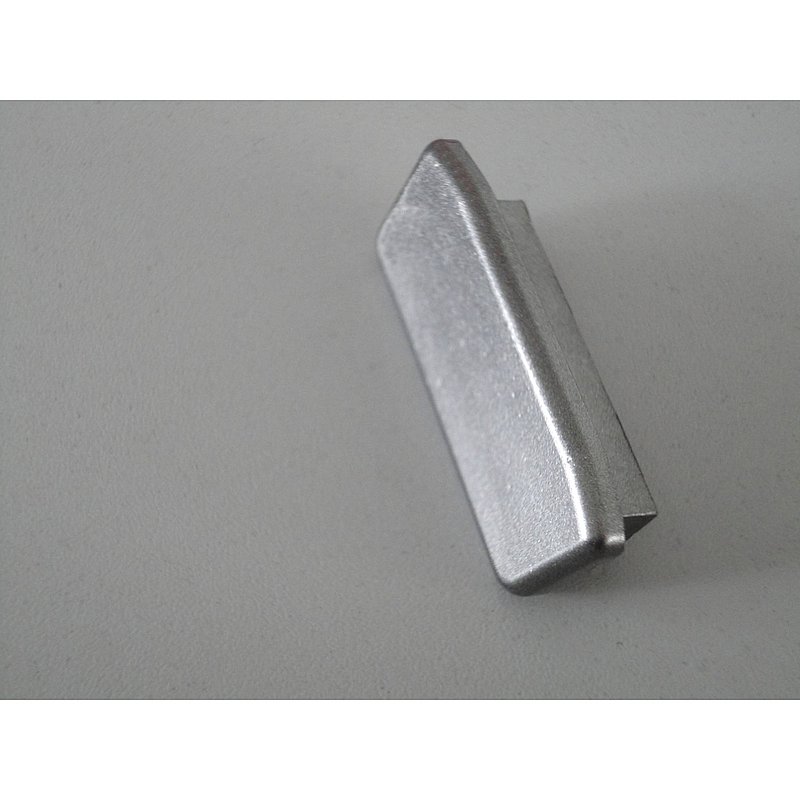 Embout pour profilé de main-courante 40x8mm, gris aluminium