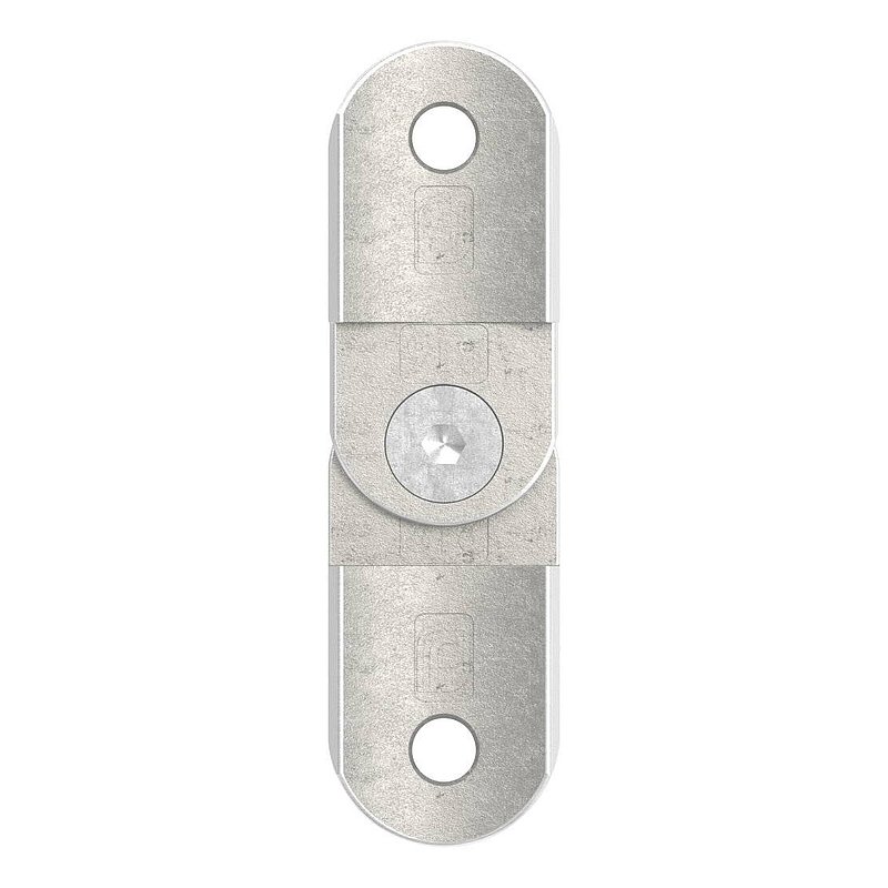 Handlaufanschlussplatte verstellbar, 42,4mm, V4A