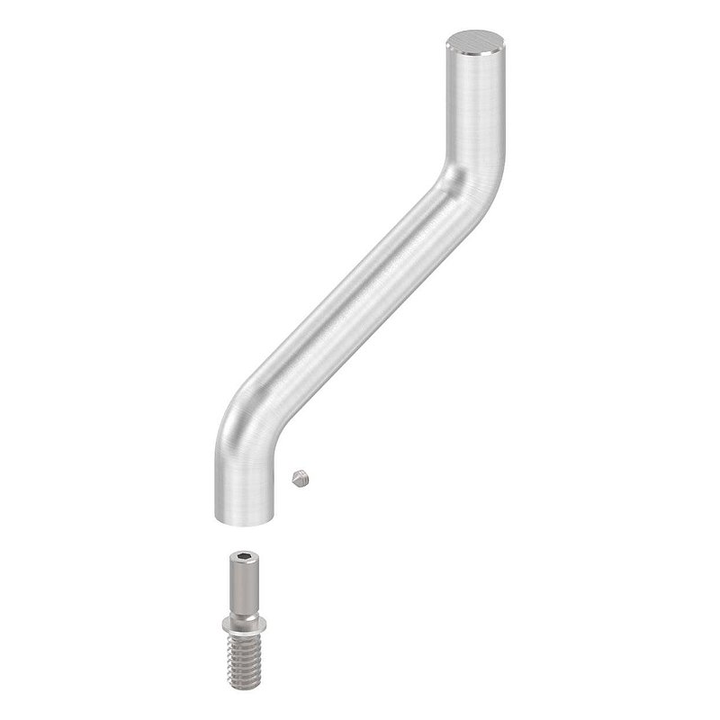 Étrier Ø 14mm, 2x courbé à 30°, V2A