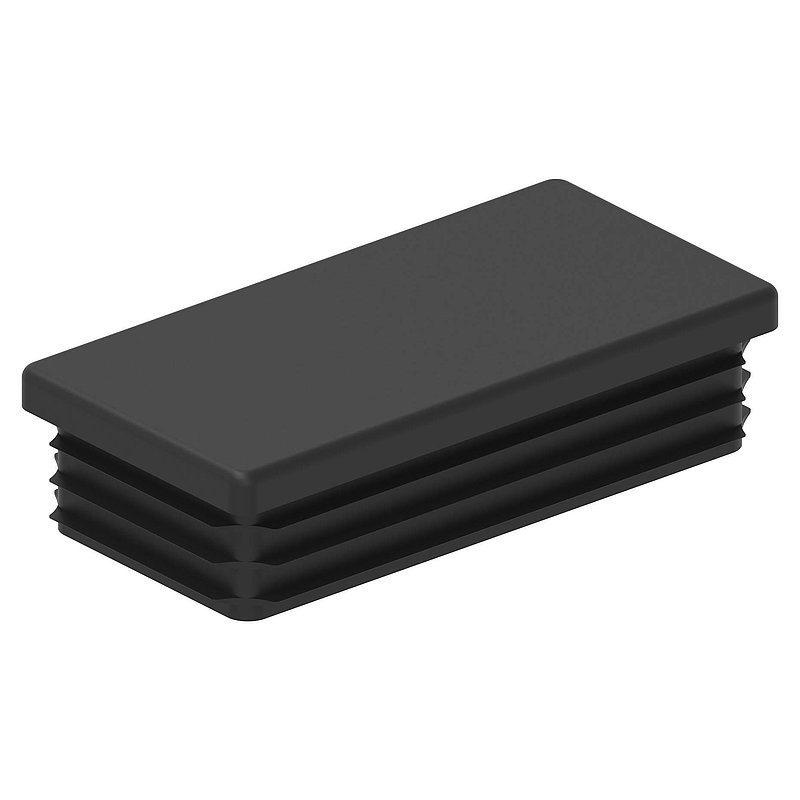 Bouchon plastique pour tube rectangulaire 80x40mm