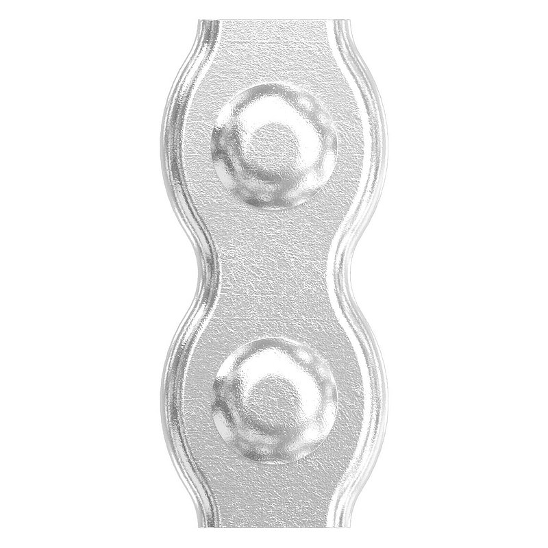Serre-câble plat double pour câble 4mm, V4A