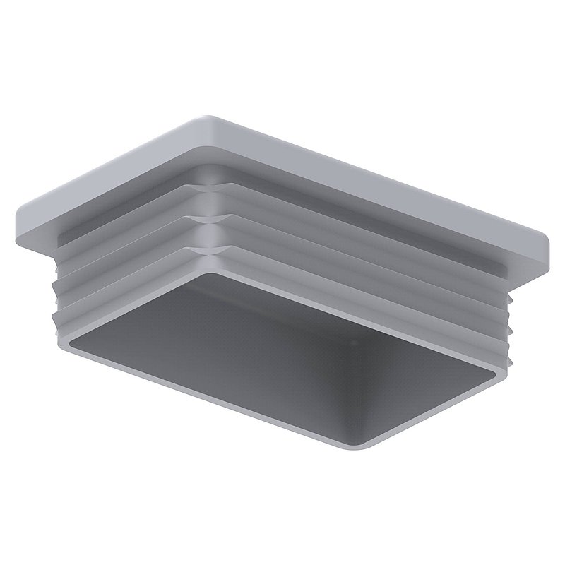 Bouchon plastique pour tube rectangle 60x40mm